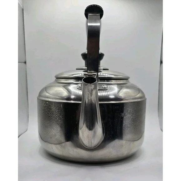 VTG Knapp Monarch Tea Pot Kettle Stainless Steel Vermont Country Store 3 Liter - Picture 2 of 10